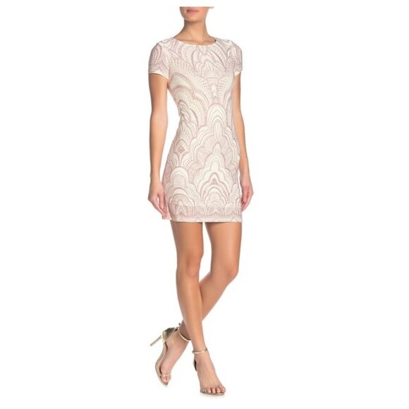 Jump Dresses & Skirts - JUMP Glitter Short Sleeve Bodycon Dress